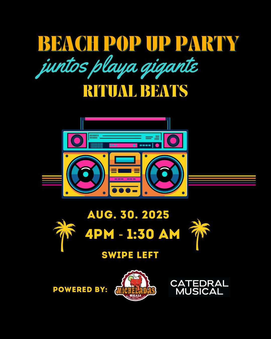 Beach Pop Up Party