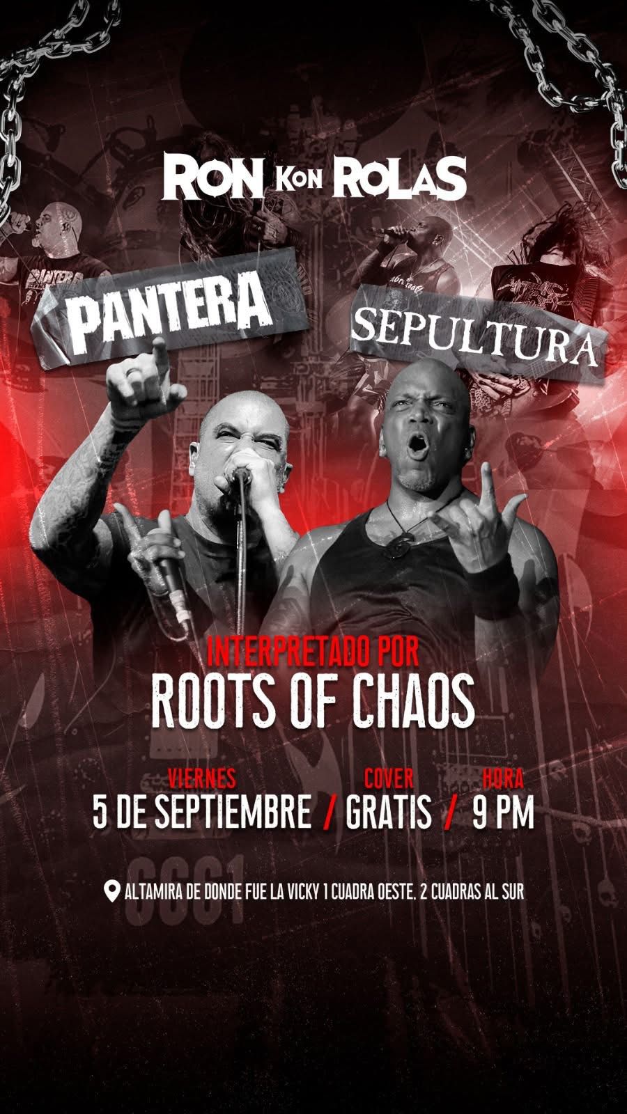 Tributo Pantera y Sepultura por Roots of Chaos