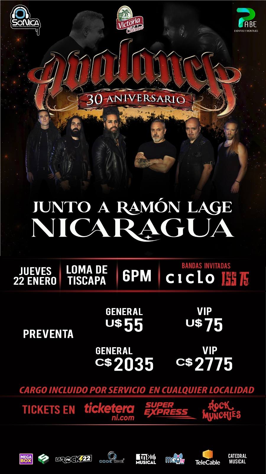 Avalanch en Nicaragua Tour