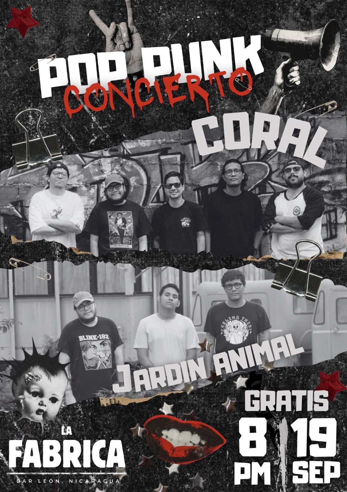 Pop Punk Concierto: Coral y Jardin Animal