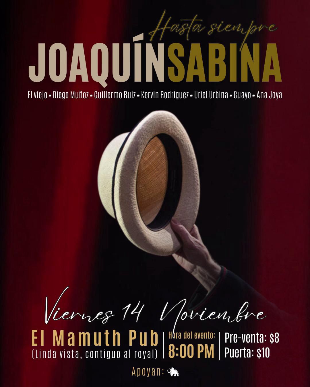 Hasta-Siempre-Joaquin-Sabina-El-Mamuth Hasta Siempre Joaquin Sabina- Tributo en The Mamuth Pub