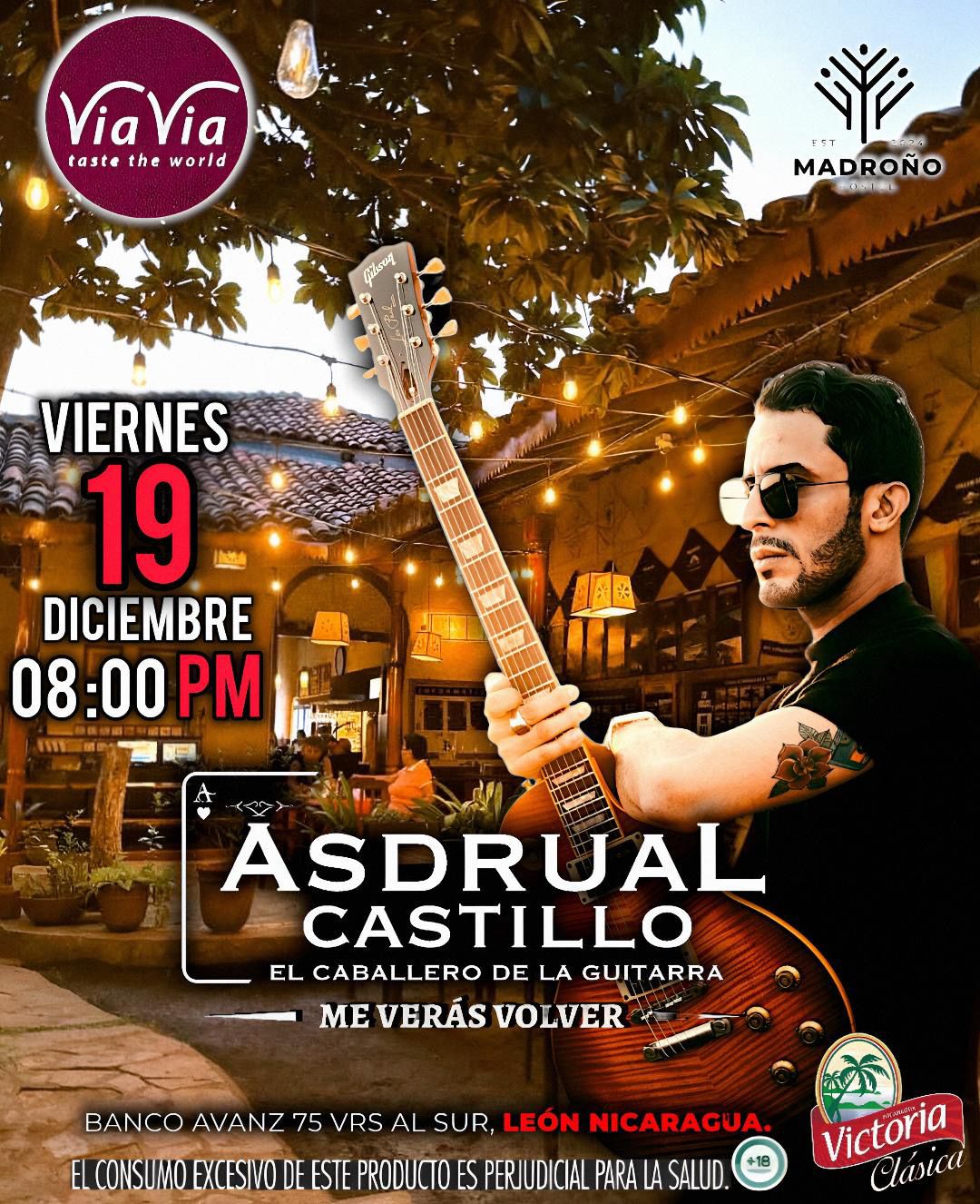 Evento Asdrual Castillo: Me Verás Volver en León