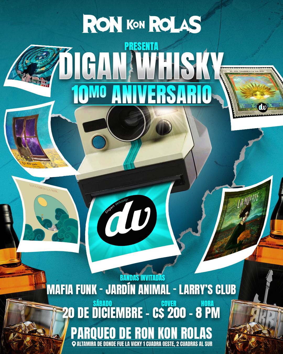 Evento Digan Whisky 10mo Aniversario en Ron Kon Rolas