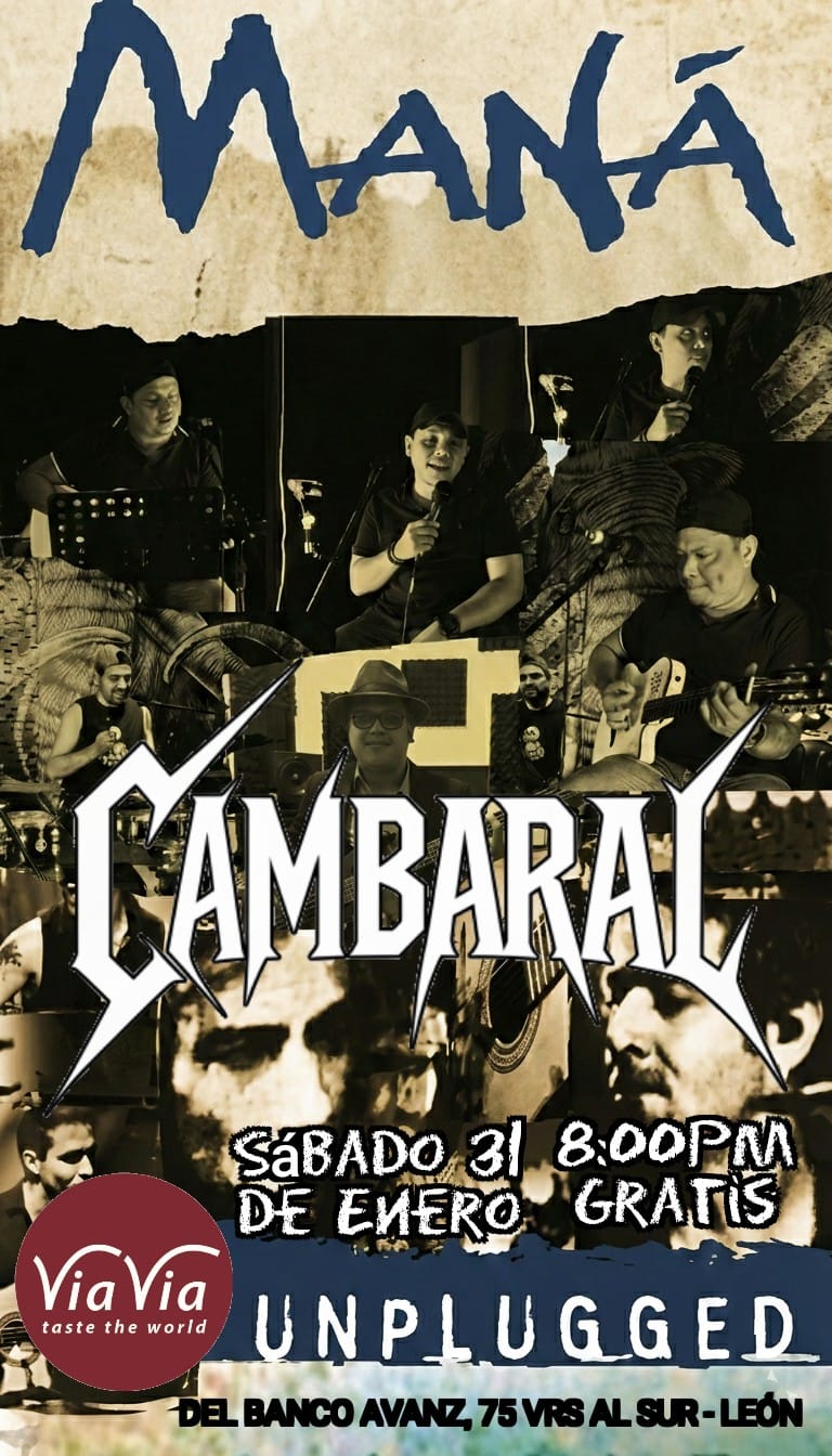 Flyer evento Tributo a Maná por Cambaral