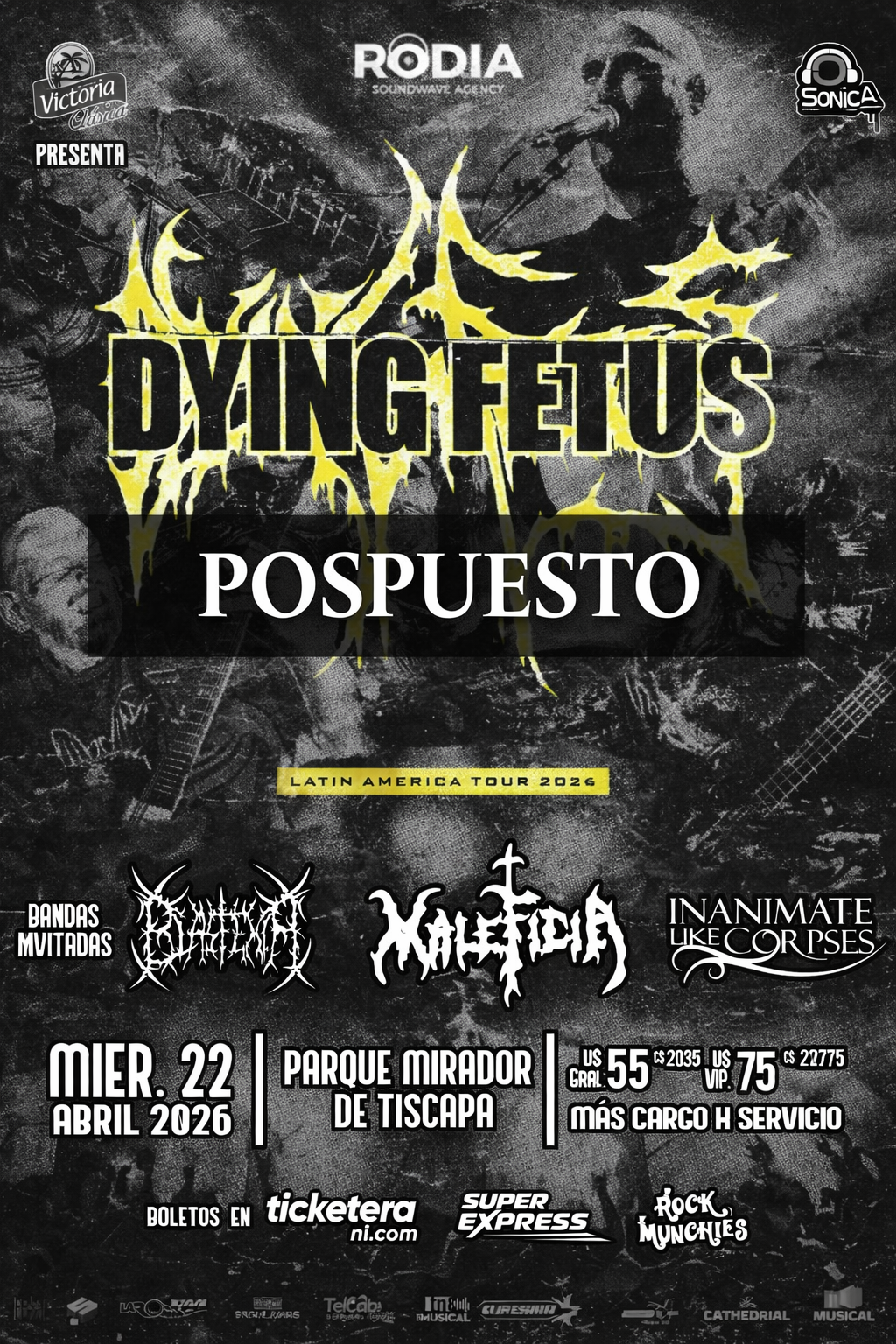 Dying Fetus Gira Latinoamericana Pospuesta