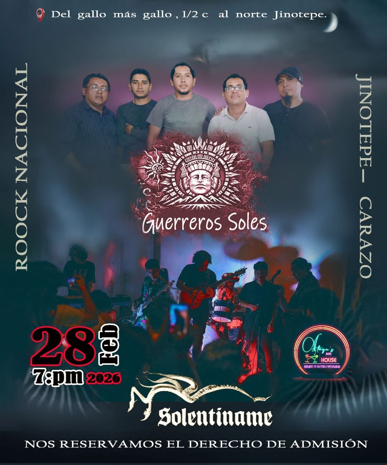 Guerreros Soles y Solentiname en Concierto