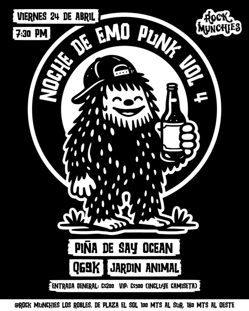 Flyer Noche Emo Punk vol.4