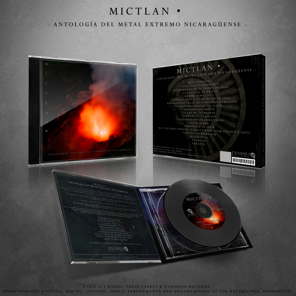 Portada Compilatorio Mictlan • Metal Nicaragüense