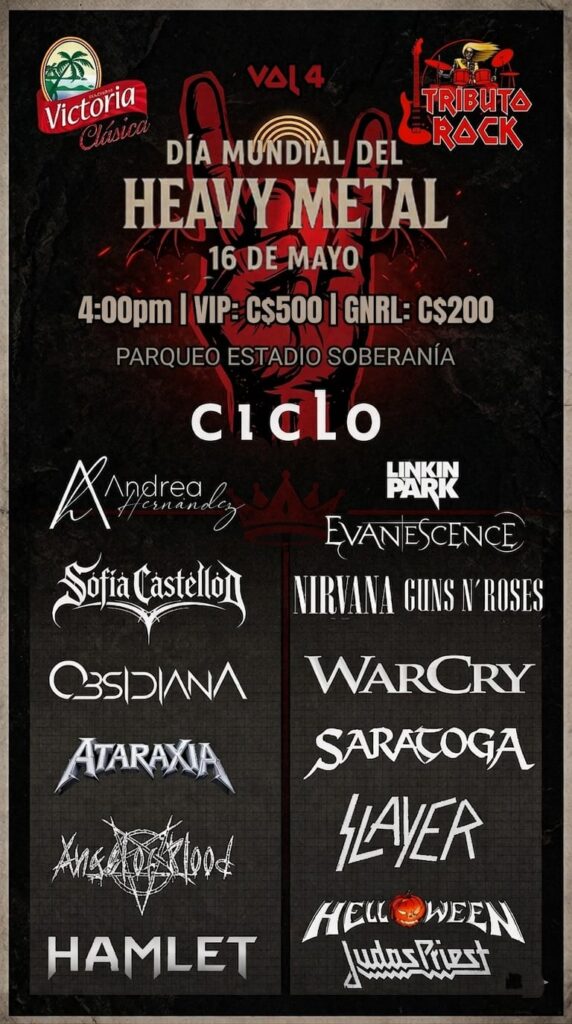 Tributo Rock 4ta Edición Día del Heavy Metal