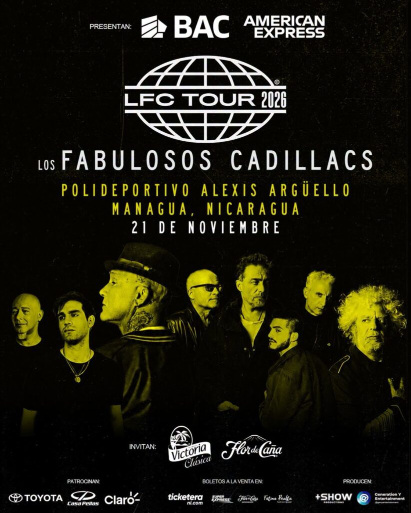 Concierto Los Fabulosos Cadillacs en Nicaragua