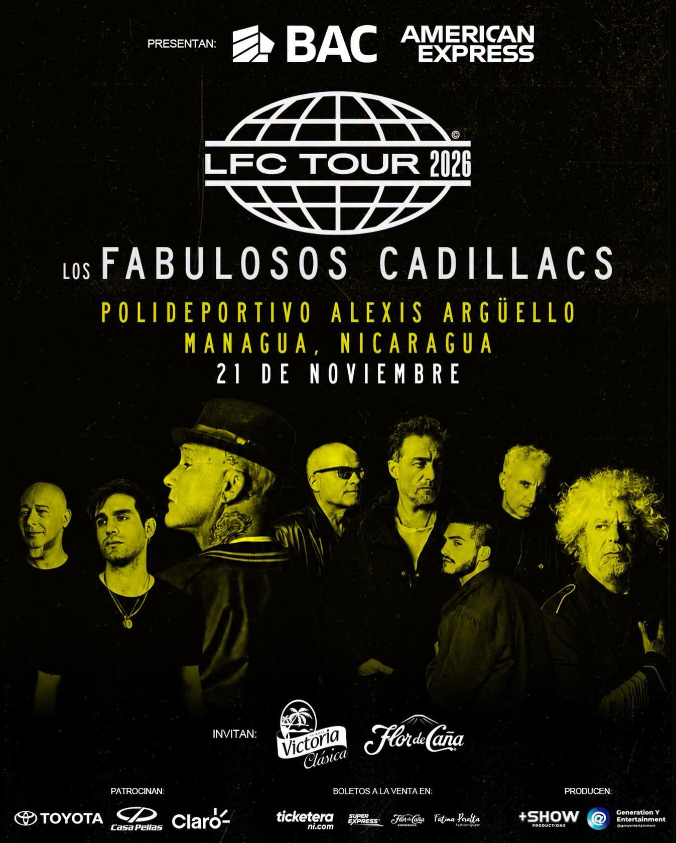 Concierto Los Fabulosos Cadillacs en Nicaragua