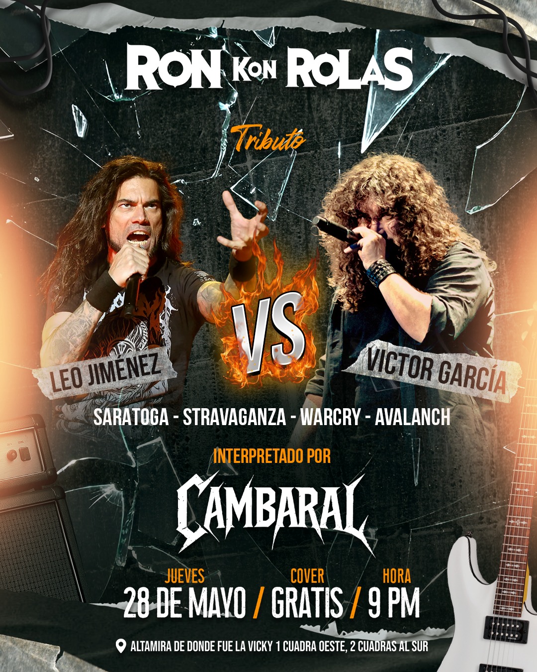 Flyer Tributo Leo jiménez vs Victor García por Cambaral