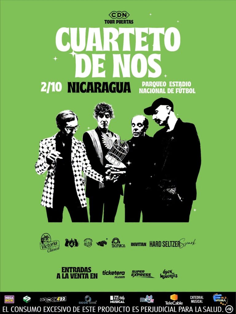 Concierto Cuarteto de Nos en Nicaragua