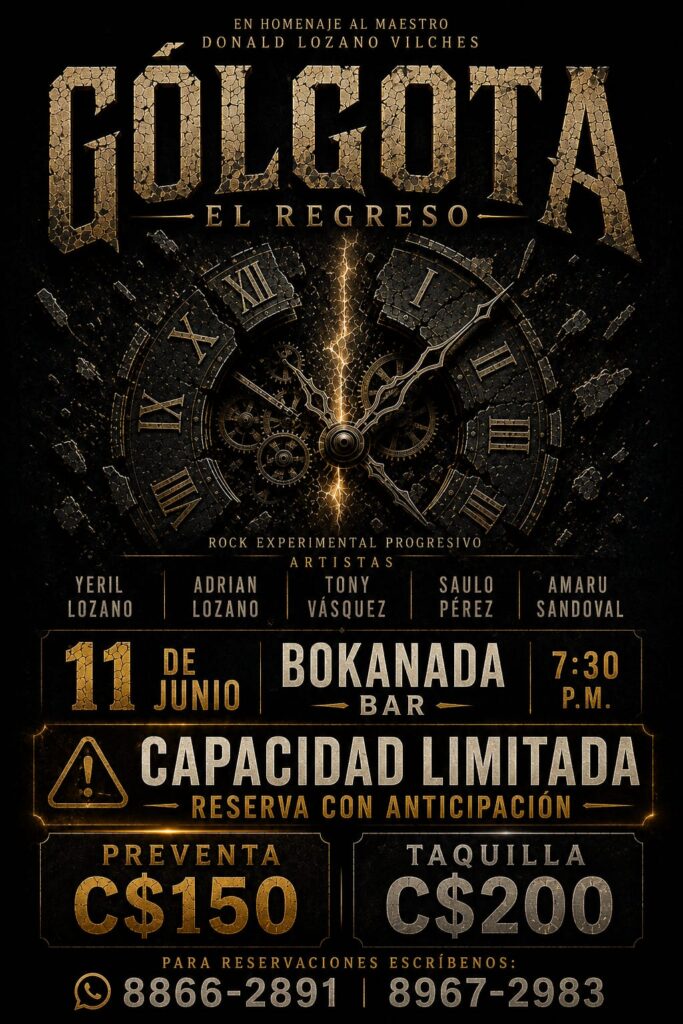 Flyer del evento El regreso de Gólgota 2026