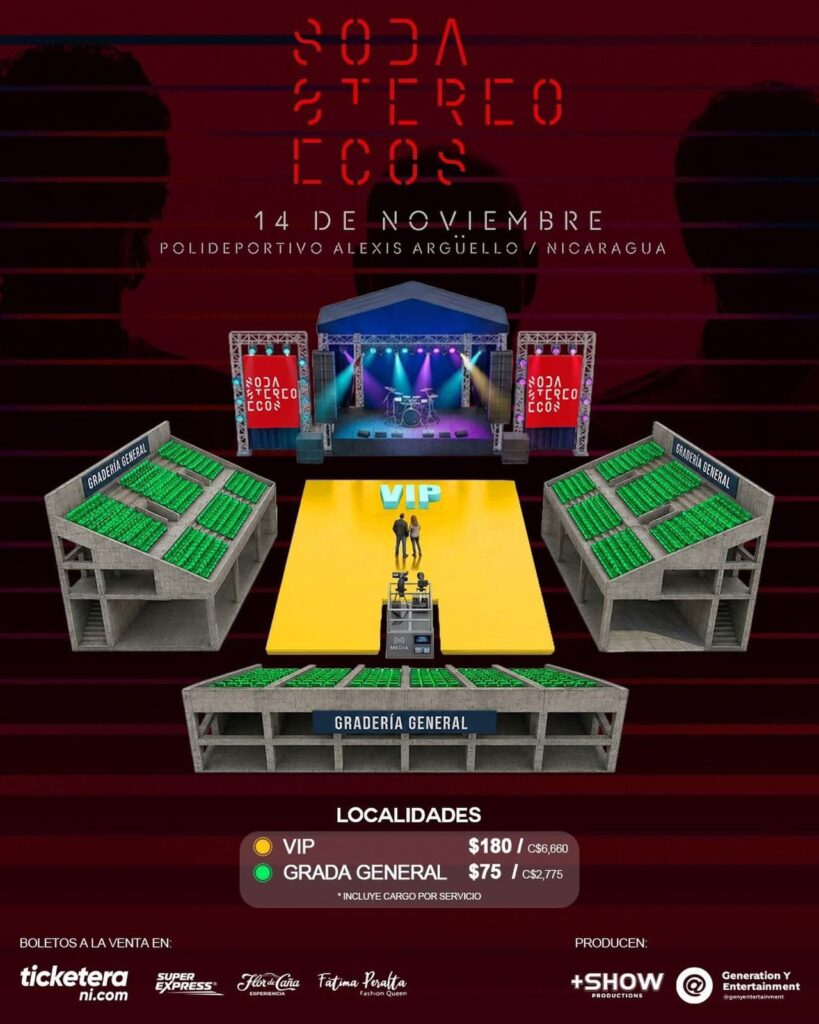 Soda Stereo en Nicaragua- Gira ECOS