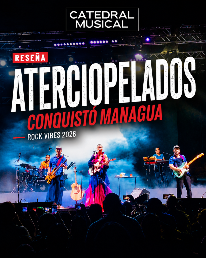 Aterciopelados durante su presentación en Rock Vibes Nicaragua 2026 en el Parqueo del Estadio Nacional de Fútbol, Managua.