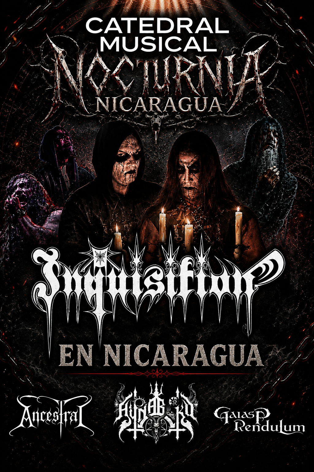 Nocturnia Nicaragua 2026 Metal: Inquisition en Nicaragua