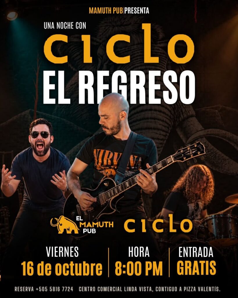 CiCLO regresa al escenario de Mamuth Pub