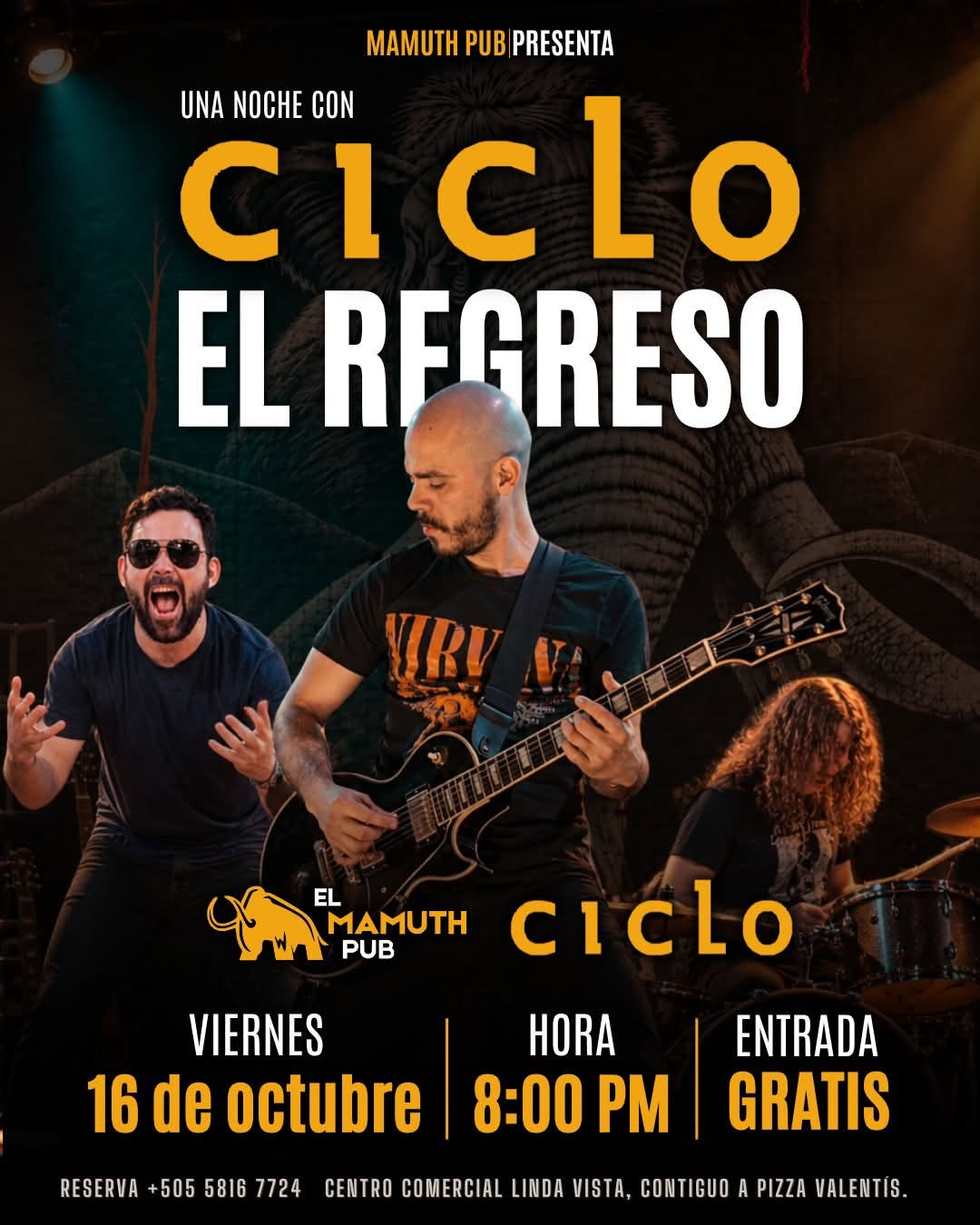 CiCLO regresa al escenario de Mamuth Pub